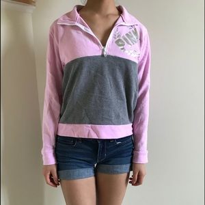 PINK Quarter-Zip Shirt *COMES W/FREE LEGGINGS*